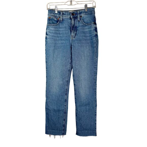 Madewell The Perfect Vintage Jean Raw Hem 25 - Picture 1 of 16